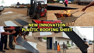 NEW INNOVATION IN BENIN CITY PLASTIC ROOFING SHEET WITH MORE ADVANTAGE TO ALUMINUM ROOFING amp ZINK [upl. by Imiaj]