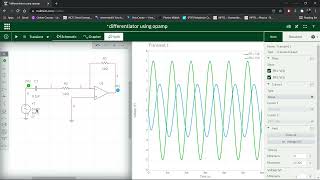 The Differentiator Amplifier using MULTISIM [upl. by Marlena]