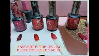 Favoriete Pink Gellac kleuren voor de Kerst  deel 1♥ Diamantnails [upl. by Maharva]