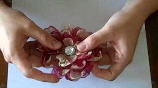 Organza Flower Tutorial Part 1 [upl. by Yesor]