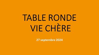 Table Ronde sur la Vie Chère  Echanges du 27 septembre 2024 [upl. by Ahsauqal]