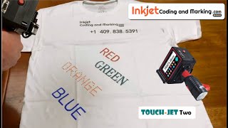 Experiential Marketing Portable Handjet Printer Directly Prints Designs On Clothes [upl. by Sofia963]