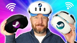 Steam Link On Quest  The EASIEST Way To Play Steam VR Games But Is It The Best [upl. by Zoellick]