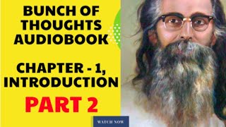 Audiobook  Bunch of Thoughts by Guru Golwalkar  Chapter Introduction Part 2 [upl. by Simson]