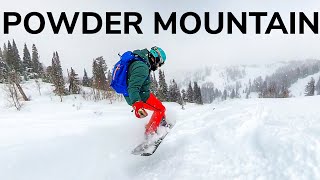 POWDER MOUNTAIN UTAH Ski Resort Guide Pow Mow  Snowboard Traveler [upl. by Morrell]