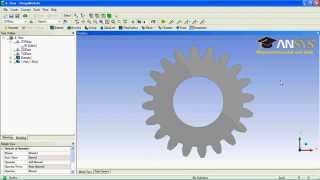 ANSYS WORKBENCH MODELING TUTORIAL9 [upl. by Annawyt75]