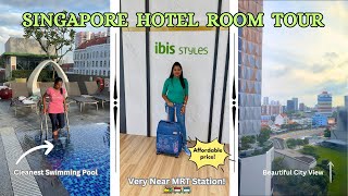 CHEAP Singapore Hotel Room 🤑❤️  IBIS Styles Singapore Albert 💚  Budget hotel stay 🤩  Near MRT 💯 [upl. by Noami]