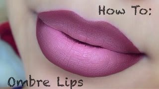 HOW TO  Ombre Lips Drugstore Products [upl. by Sajovich]