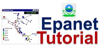 Water Distribution Network Analysis using EPANET  Basic Principle  Example [upl. by Alarise]