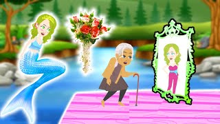 Jalpari ka Jadui Phool Grandmaa hui Jawan  Jalpari wala cartoon  Jalpari Ki Kahani  mermaid [upl. by Idnew161]