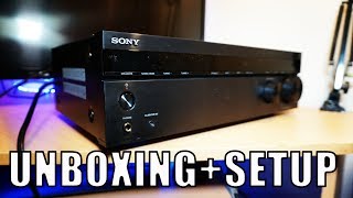 Sony AV Receiver STR DH590 Unboxing and Setup [upl. by Remy105]