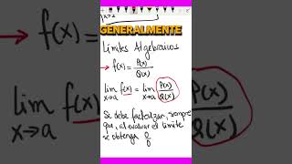 ¿Qué son Límites ALGEBRAICOS Los Limites Algebraicos son aquellos [upl. by Aylatan]