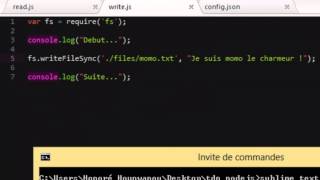 Node JS  6  writeFile amp writeFileSync [upl. by Anaerol362]