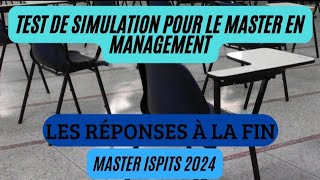 30 QCM Pour Préparer Master ISPITS Management et Qualité Le 17 Novembre 2024 [upl. by Jillayne482]