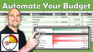 Excel Budget Template  Automate your budget in 15 minutes [upl. by Callista]