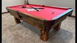 Kanab Cowboy Logo printed on a Custom Pool Table Felt Is it to Busy to Play on [upl. by Dlnaod]