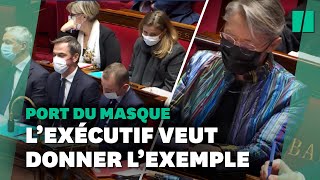 Retour du masque à l’Assemblée nationale pour les ministres qui veulent donner l’exemple [upl. by Waylin]