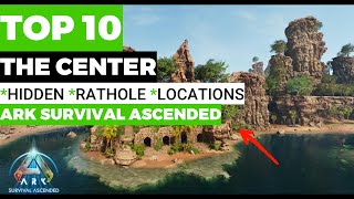 TOP 10 HIDDEN RATHOLE BASE LOCATIONS THE CENTER ARK SURVIVAL ASCENDED [upl. by Nebe]