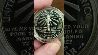 1986 Ellis Island Commemorative silver dollar coin silver viralvideo trending subscribe usmint [upl. by Bierman473]