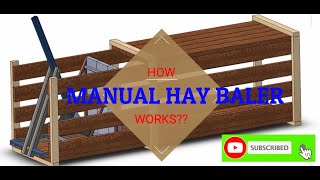 HAY BALERManualEmpacadora manual de henoHow it Works [upl. by Pansir233]