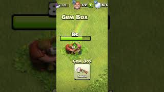 🤑Gem Box🤑Clash of clans keepclasing clashofclans [upl. by Irallih909]