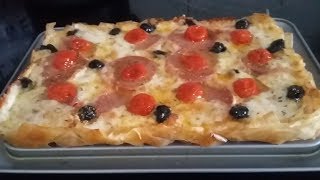 Recette pizza à la feuille de brick [upl. by Obnukotalo]