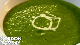 Minted Pea and Watercress Veloute  Gordon Ramsay [upl. by Laamak]