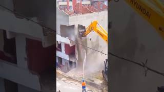 Excavators are demolishing buildings with incredible force [upl. by Edwin]