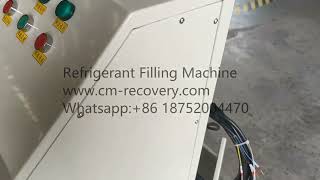 10HP refrigerant gas recovery unit air conditioning R134a R410A freon recovery charging machine [upl. by Dittman]