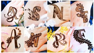 Beautiful Alphabet Mehndi Designs For Eid 2023 Unique Mehndi Designs Name mehndi designs [upl. by Egroj]