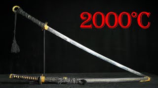 Forging Worlds SHARPEST DuoKatana under 2000℃ with 240 Layers of Damascus Steel  HammerForge [upl. by Cave]