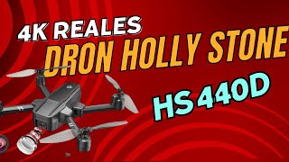 Drone Holy stone HS440D GRABA EN 4K REALES halcon casi nos tumba el drone con gps [upl. by Nitreb]