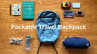 Personal Item or Destination Daily Carry  Packable Travel Backpack [upl. by Erleena]