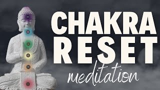 830 FULL CHAKRA RESET MEDITATION  Healing Affirmations Daily Reset  Cleansing [upl. by Ahsinnek]