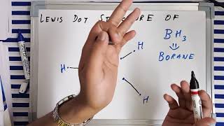 Lewis dot structure and hybridisation of BH3  Borane lewis structure and hybridization  JEE  NEET [upl. by Cuttie]