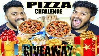 Dominos Pizza Challenge India  20000 SUBS GIVEAWAY CONTEST  Food Challenge India Episode24 [upl. by Eugenle427]