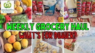 Woolworths Discounted Monthly Shop  Grocery Haul  Whats for Dinner Weekly Dinners for 2 [upl. by Aicilyhp662]