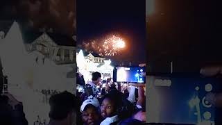 New Years firework 2024 Cape Towns VampA Waterfront [upl. by Esinyt]