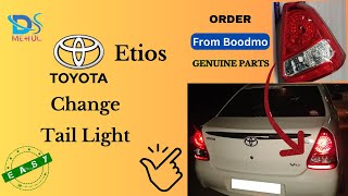 How Change TOYOTA Etios BackTail Light Set Order From Boodmo Unboxing [upl. by Peper]