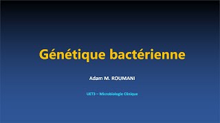 Microbio  Génétique bactérienne [upl. by Macdermot]