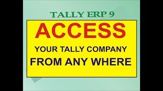 ACCESS TALLY FROM ANYWHERE  REMOTE ACCESS TALLY HETANSH ACADEMY [upl. by Gerkman14]