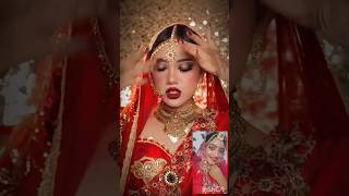 aakash hai koi prem kavi bridalasia transition bollywood makeup ashoka shortsvideo [upl. by Tterrab]