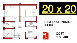 20 X 20 SMALL HOUSE DESIGN  20 BY 20 GHAR KA NAKSHA  2020 DUPLEX HOUSE PLAN  20X20 HOUSE PLANS [upl. by Nais]