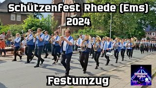 Schützenfest Rhede Ems 2024  Festumzug [upl. by Anitsirt]