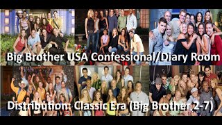 Big Brother USA ConfessionalDiary Room Distribution Classic Era Big Brother 27 [upl. by Durand]