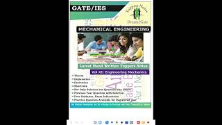 11 GATE ESE MECHANICAL ENGINEERING MECHANICS MADE EASY TOPPERS HANDWRITTEN NOTES gate psu [upl. by Shelton]