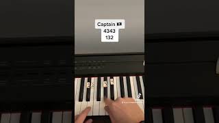 Nutcase22  Captain Piano Tutorial [upl. by Etteniotna]