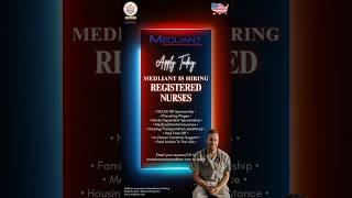 🚨 APPLY TODAY ‼️ Medliant USRN positions 🩺🇺🇸 🤩 nurse nclex USRN PHRN USA medliant jobs [upl. by Attiuqihc]