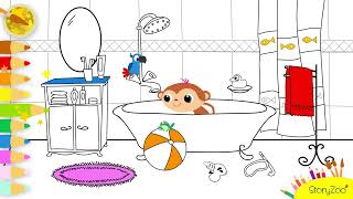 StoryZoo  Lekker kleuren  Toby in bad 🛁 [upl. by Luanne752]