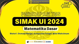 SIMAK UI 2024 Soal SIMAK UI BagMatematika Dasar yang tipenya sring mncul simakui2024 [upl. by Zap]